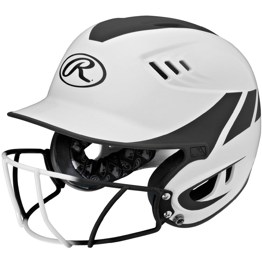 Rawlings Velo Senior 2-tone Home Softball Helmet Mask-blk