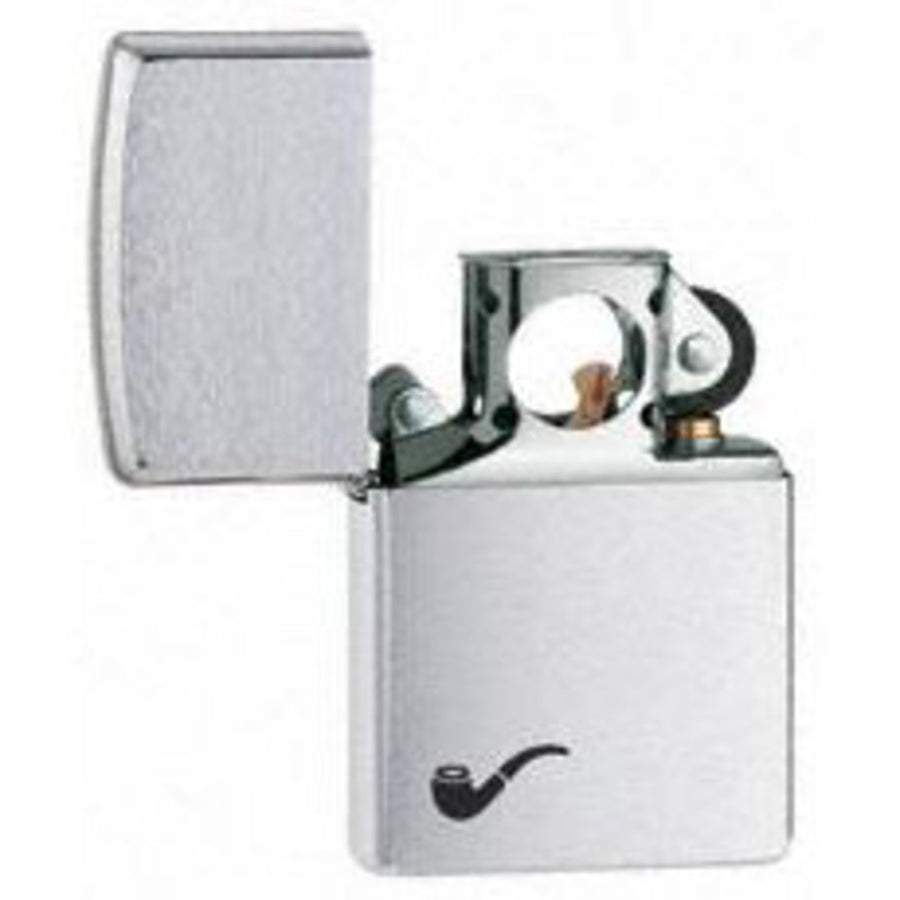 Zippo Brushed Chrome Pipe Lighter