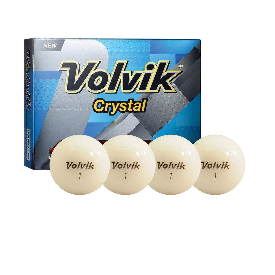 Volvik Crystal 3 Pc Golf Balls (white)