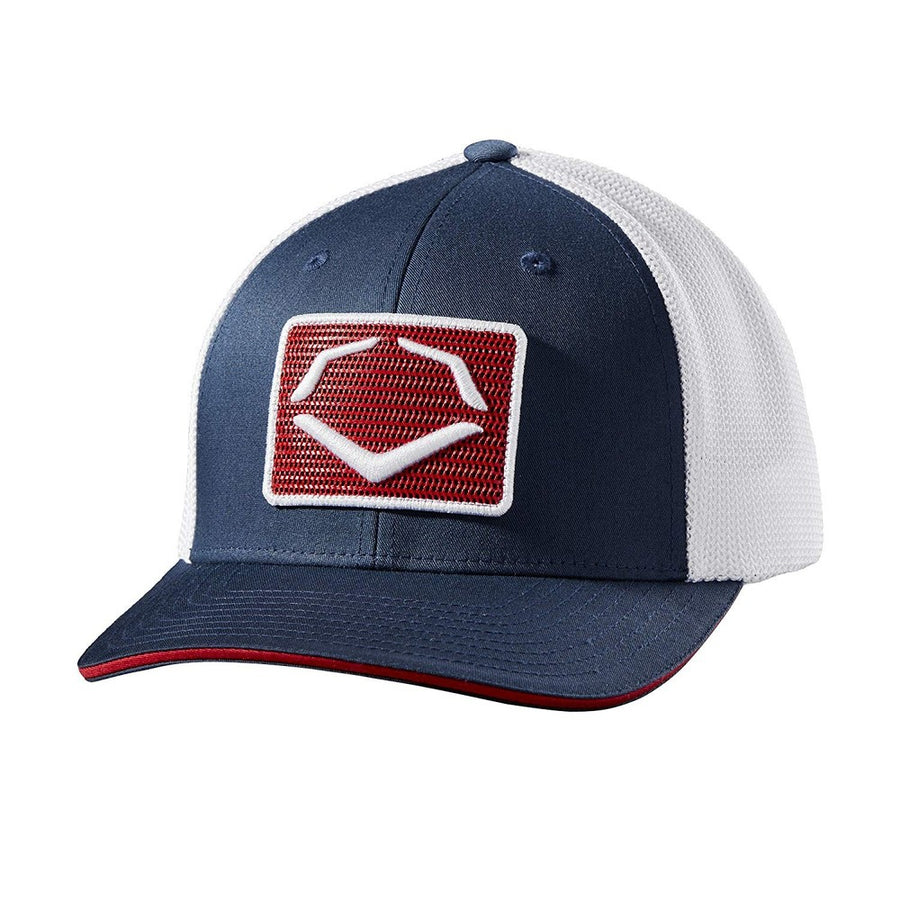 Evoshield Rank Flexfit Hat-navy/white L/xl