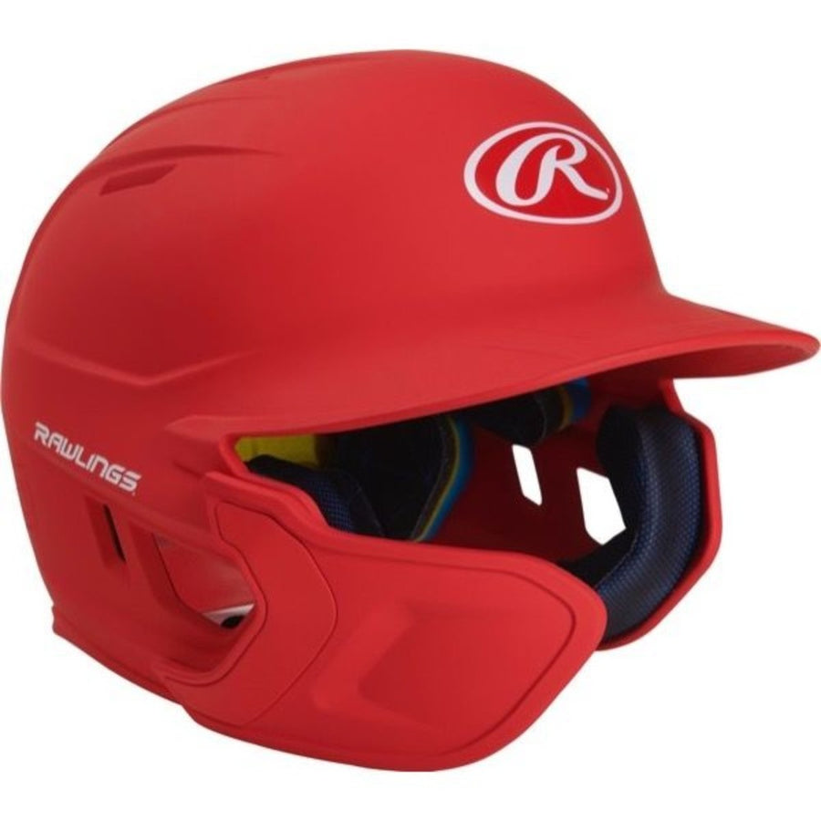 Rawlings Mach Ext Batting Helmet-scarlet-sr-lh