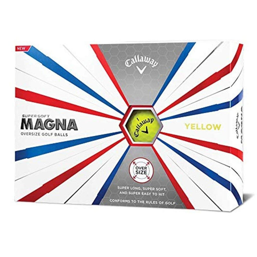 Callaway Golf Supersoft Magna Golf Balls - Yellow - Dozen