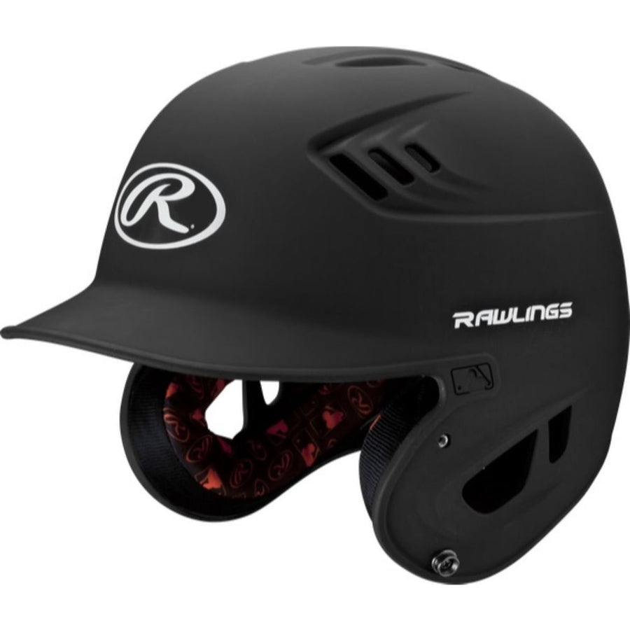 Rawlings Velo Series Junior Batting Helmet Matte Black