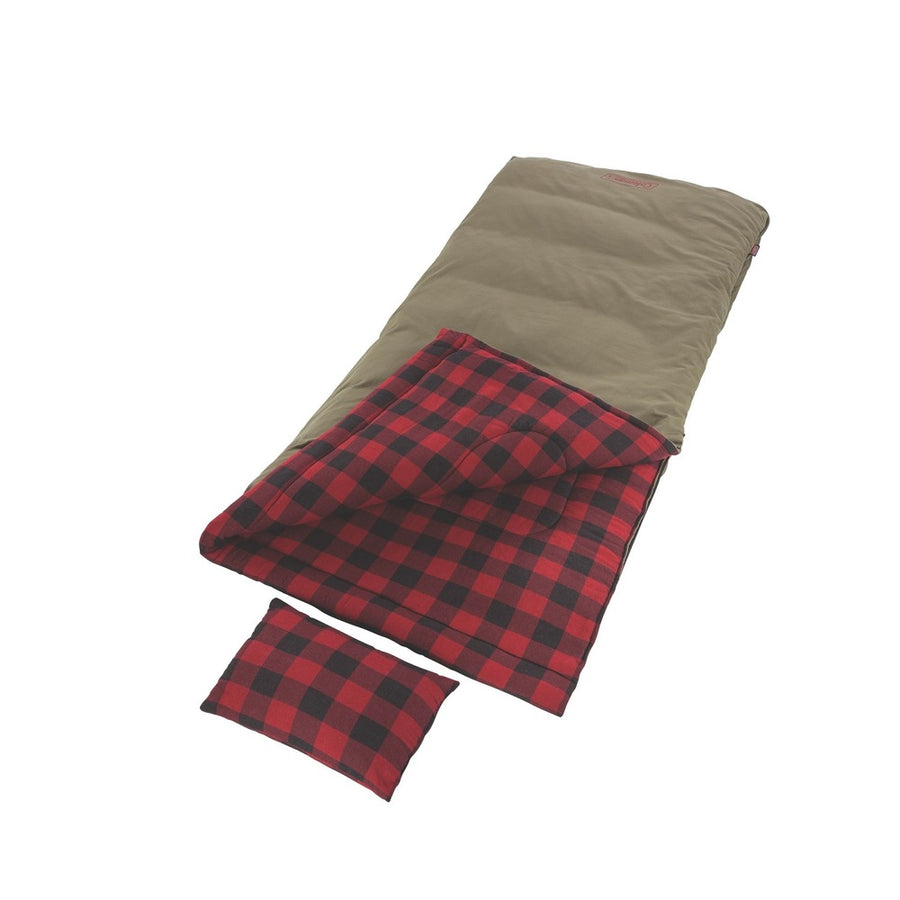 Coleman Big Game-5 Degree Big And Tall Sleeping Bg Red Plaid