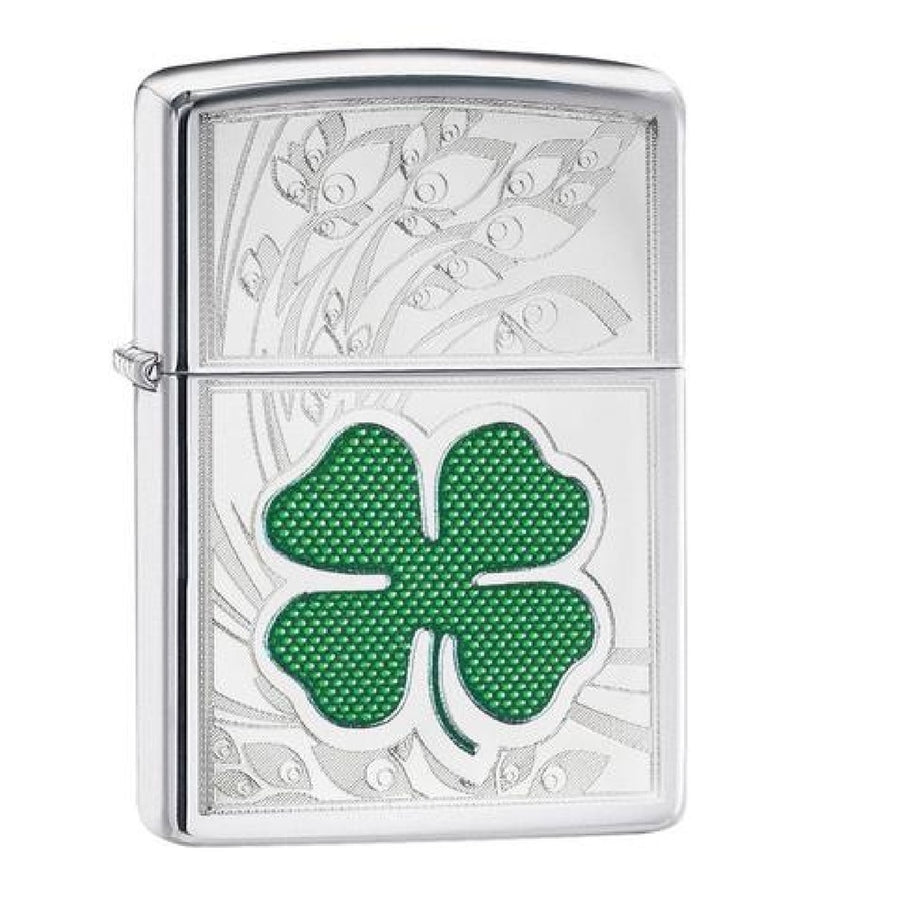 Zippo Hp Chrome Clover Lighter