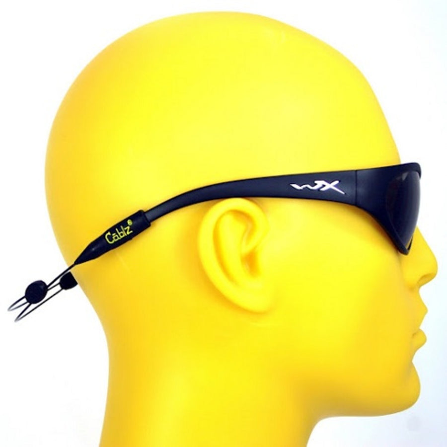 Cablz Zipz Adjustable Sunglasses Holder Black 14in