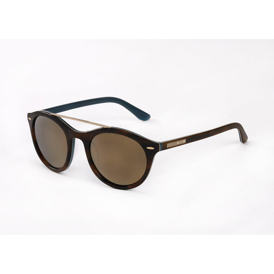 Hang Ten Gold Goldschool-demi White Blue/gradient Brown Lens