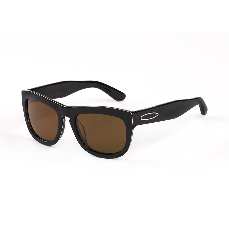 Hang Ten Gold Papa He E Nalu-black White Demi/brown Lens