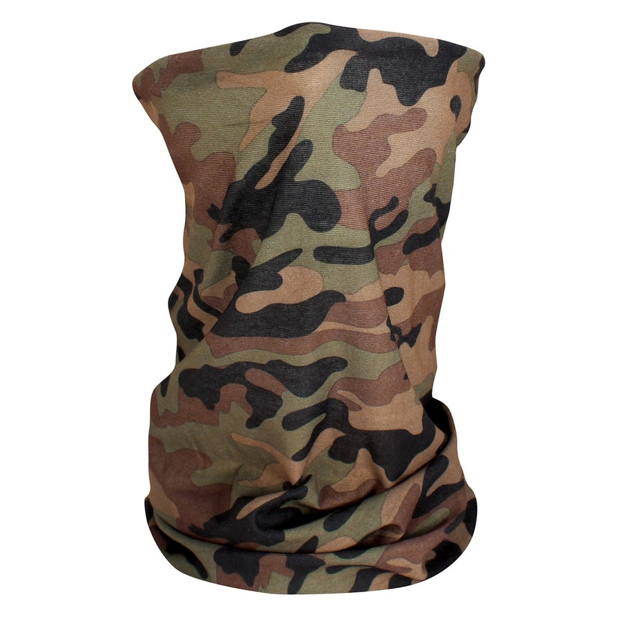 Zanheadgear Fleece Lined Motley Tube -woodland Camo-high-vis