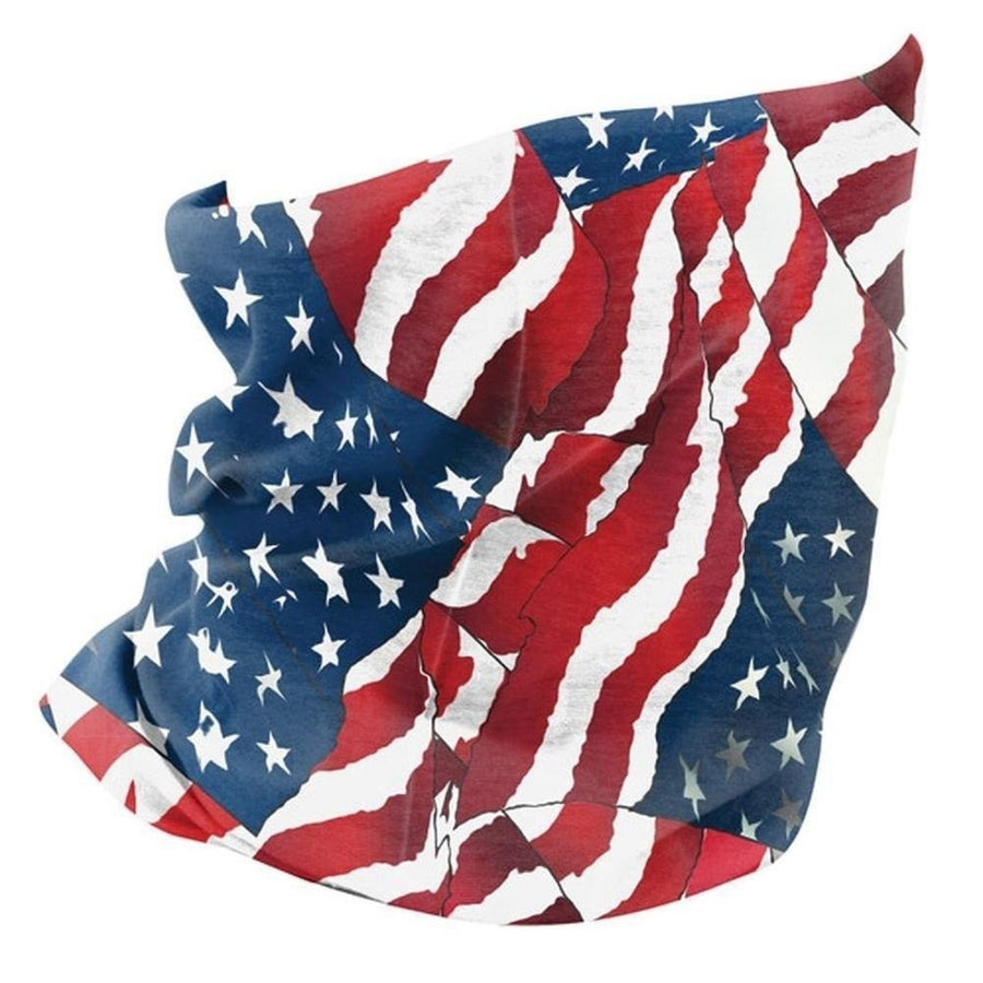 Zanheadgear Fleece Lined Motley Tube -wavy American Flag