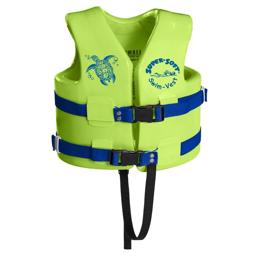 Trc Recreation Kids Super Soft Uscg Vest S - Kool Lime Gn