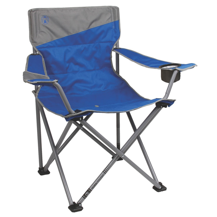 Coleman Big-n-tall Quad Chair-blue/grey Fits Up To 600lbs