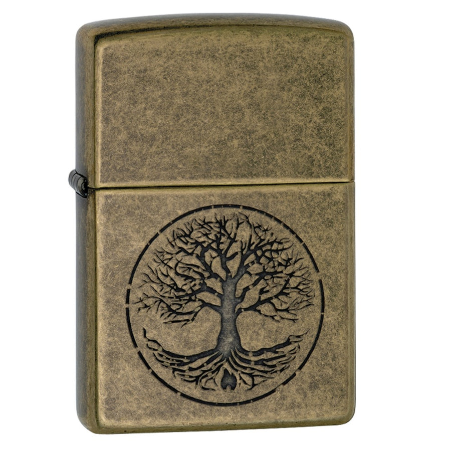 Zippo Antique Brass Tree Of Life Lighter