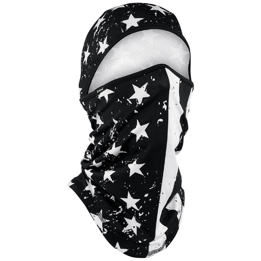 Zanheadgear Convertible Balaclava Black And White Flag