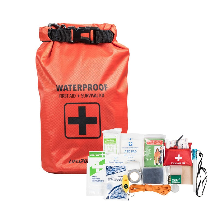 Life Gear 130pc First Aid Survival Kit And Dry Bag