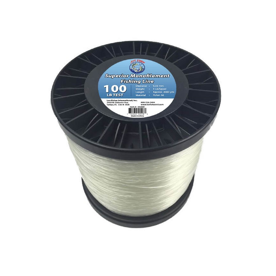 Joy Fish 5 Lb Spool Monofilament Fishing Line-100lb Clear