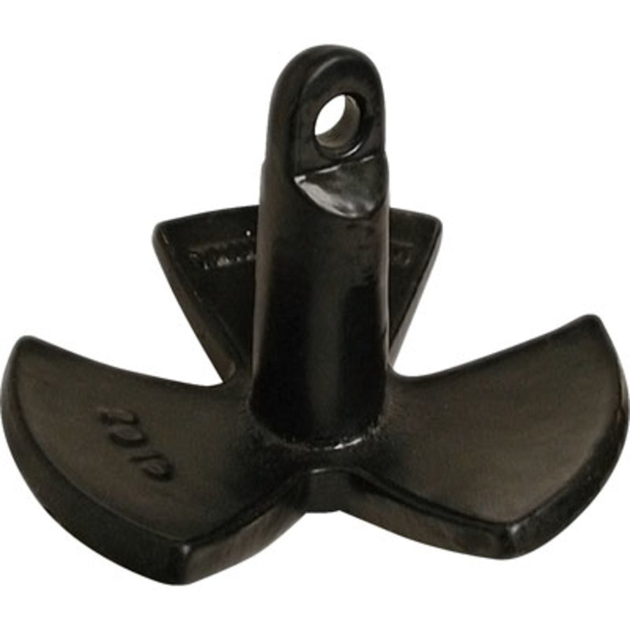 Seasense River Anchor 12lb Blk Vinyl Coatd