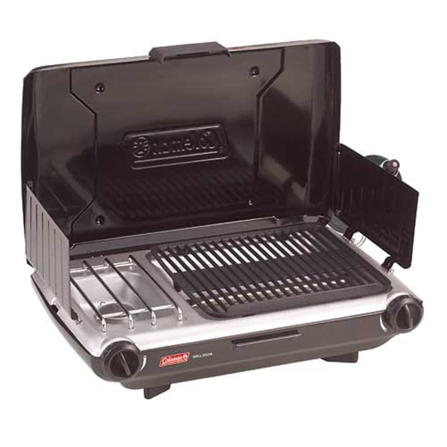 Coleman 2 Burner Grill Stove Combo Black