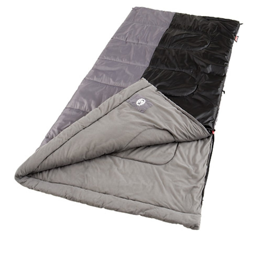 Coleman Biscayne 81x39 In Rectangle Sleeping Bag Black Grey