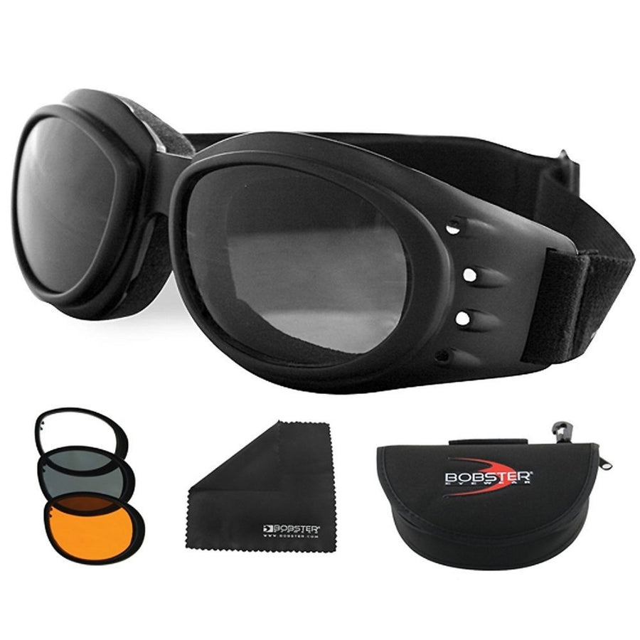 Bobster Cruiser 2 Interchange Goggle Black Frame 3 Lenses