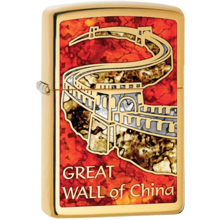 Zippo Brass Fusion The Great Wall Of China Lighter