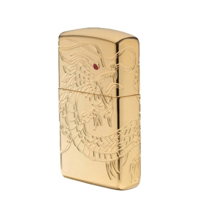 Zippo Armor Gold Plated Asian Dragon Lighter