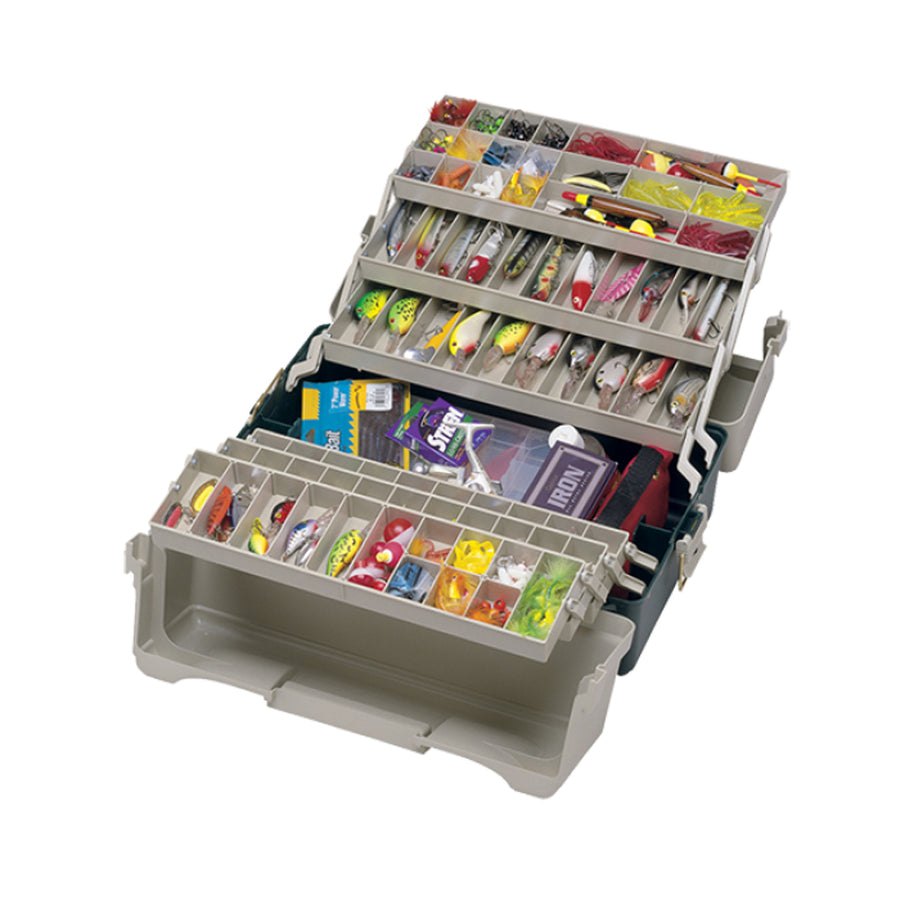 Plano 6 Tray Tackle Box 76 Comp Green Bge