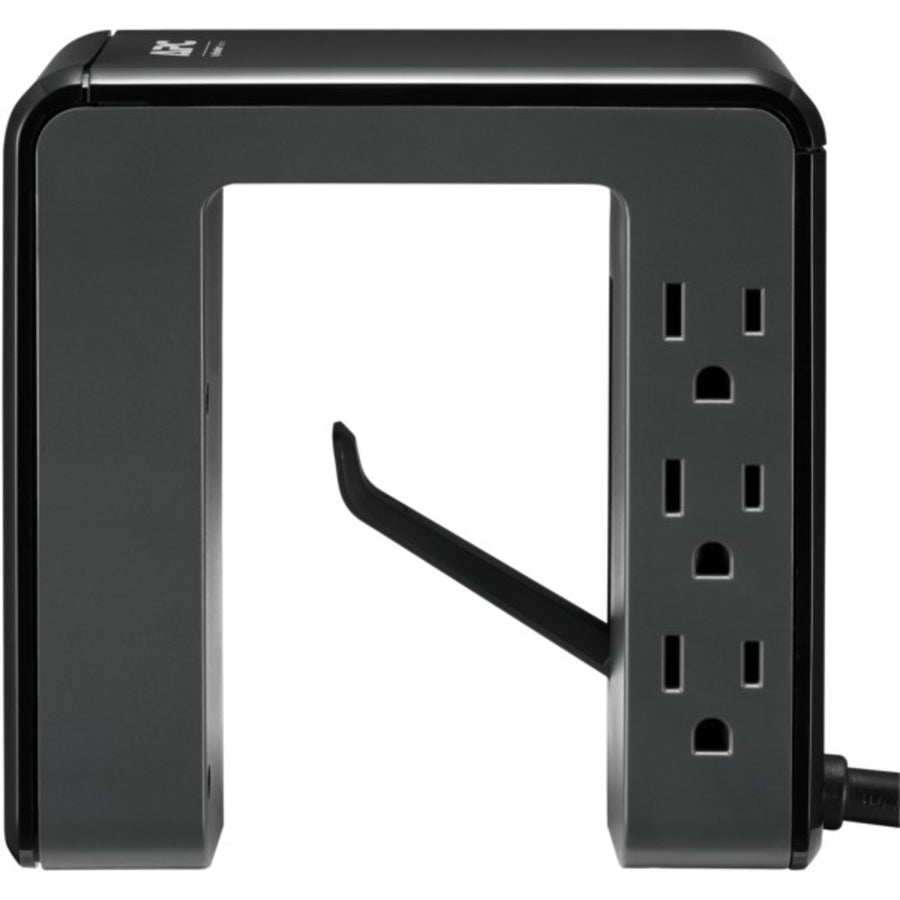 Apc Pe6u4 Essential Surgearrest Desk-mount Power Station With 6 Outlets And 4 Usb Charging Ports (black)