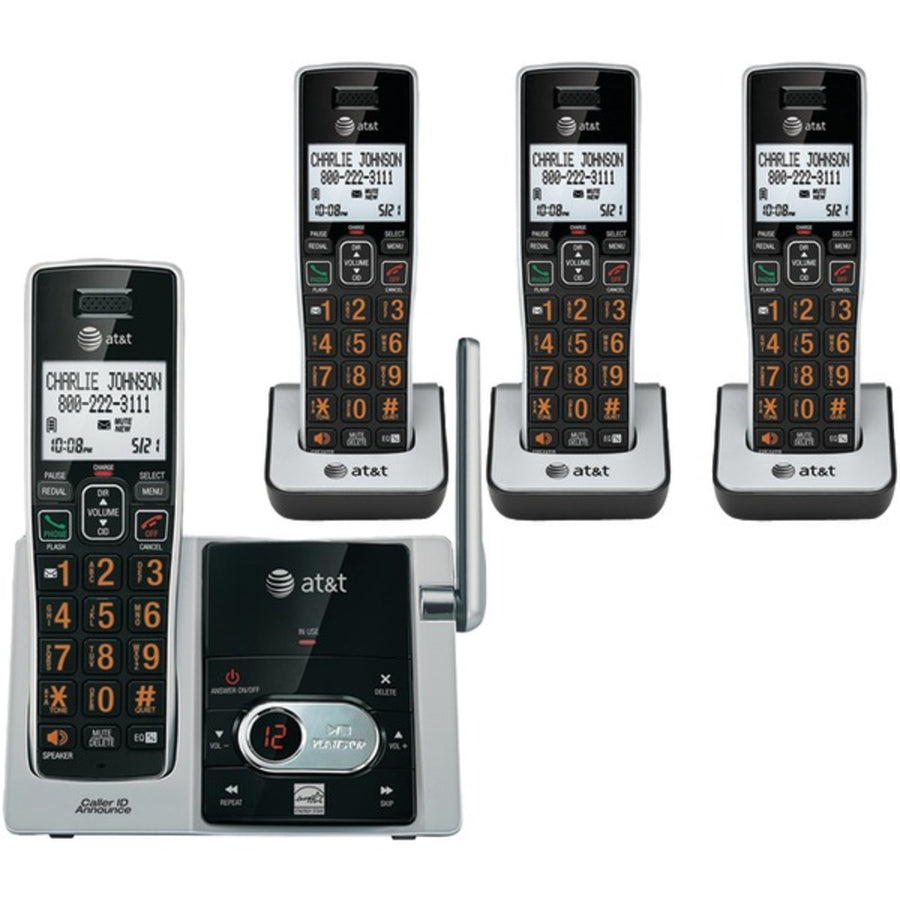 At&t Attcl82413 Dect 6.0 Cordless Answering System With Caller Id/call Waiting (4-handset System)