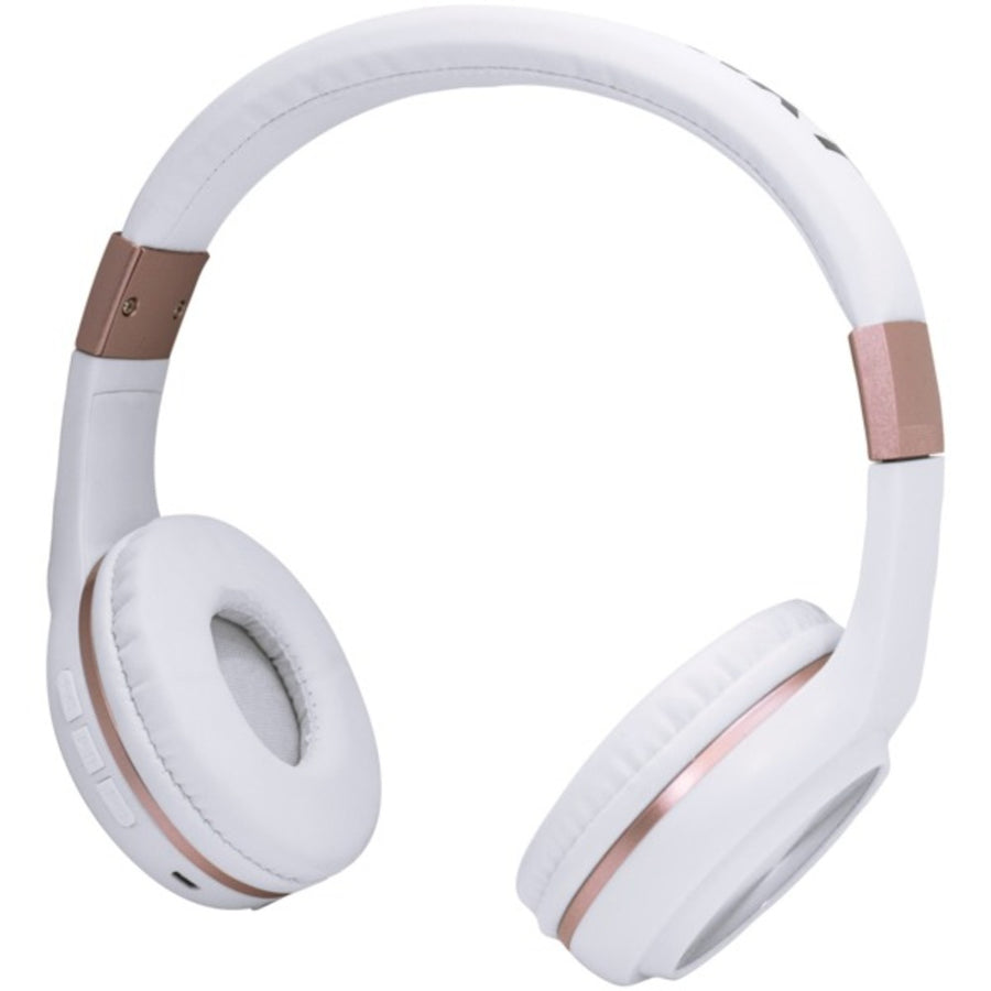 Blaupunkt Bp1273 Bluetooth Over-the-ear Headphones With Microphone (white And Rose Gold)