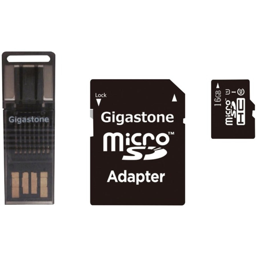 Gigastone Gs-4in1600x16gb-r Prime Series Microsd Card 4-in-1 Kit (16gb)