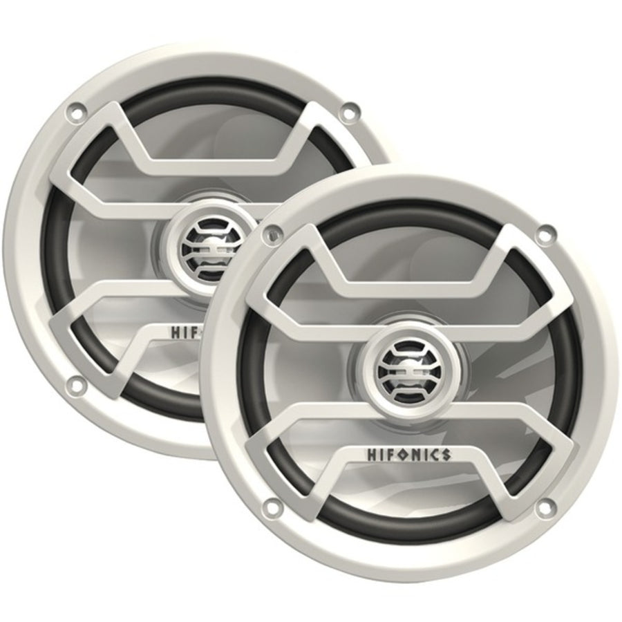 Hifonics Tps-cm65w Thor Series 6.5 2-way Coaxial Marine/powersports Speakers (white)