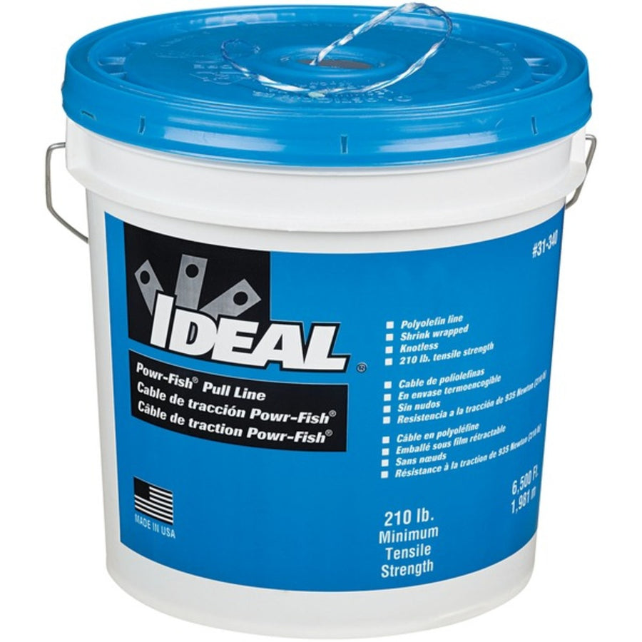 Ideal 31-340 Powr-fish Heavy-duty Pull Line, 6,500 Feet