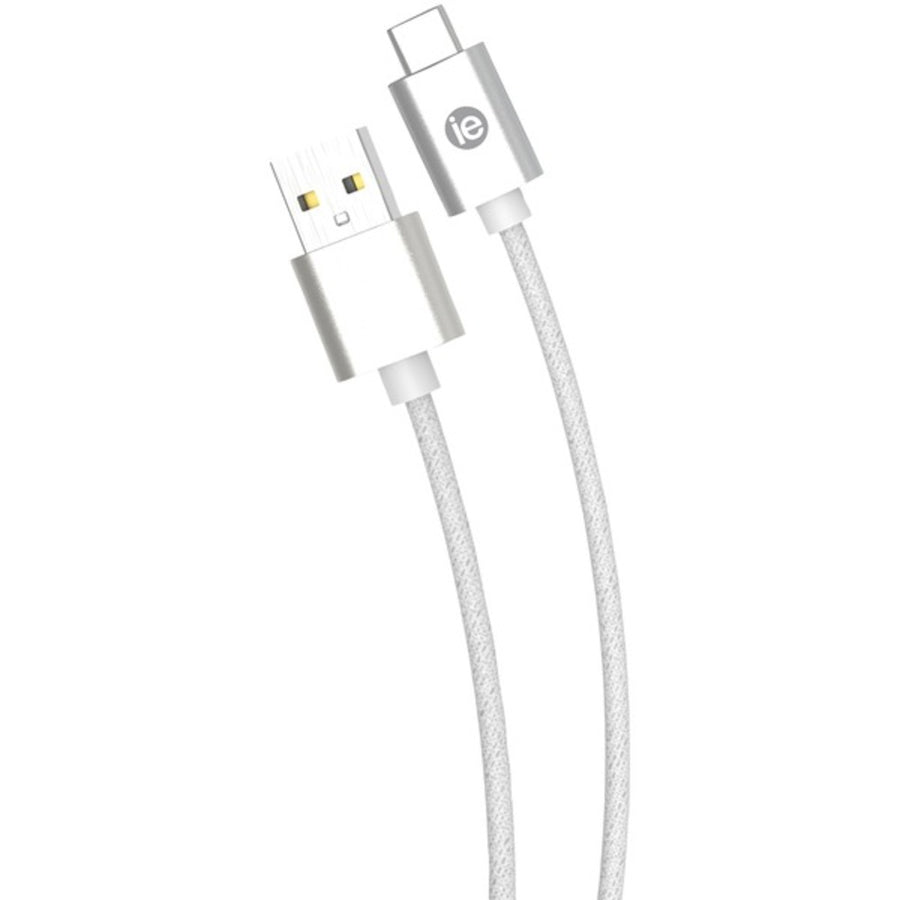 Iessentials Ien-bc6c-wt Charge & Sync Braided Usb-c To Usb-a Cable, 6ft (white)