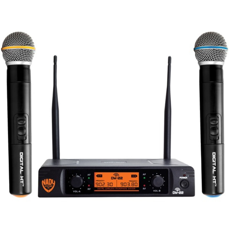 Nady Dw-22-ht-any Dual-transmitter Digital Wireless Microphone System (2 Digital Ht Handheld Microphones)