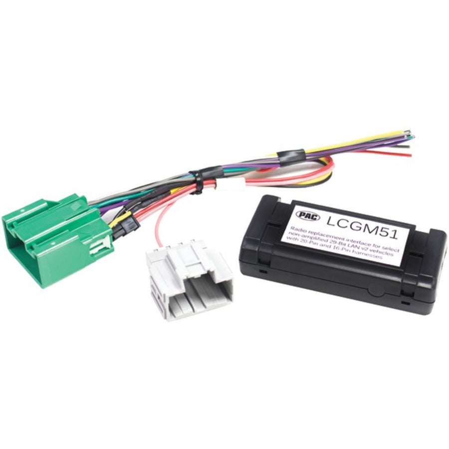 Pac Lcgm51 Radio Replacement Interface For Select Nonamplified Gm Vehicles (29-bit, 20 & 16 Pin)