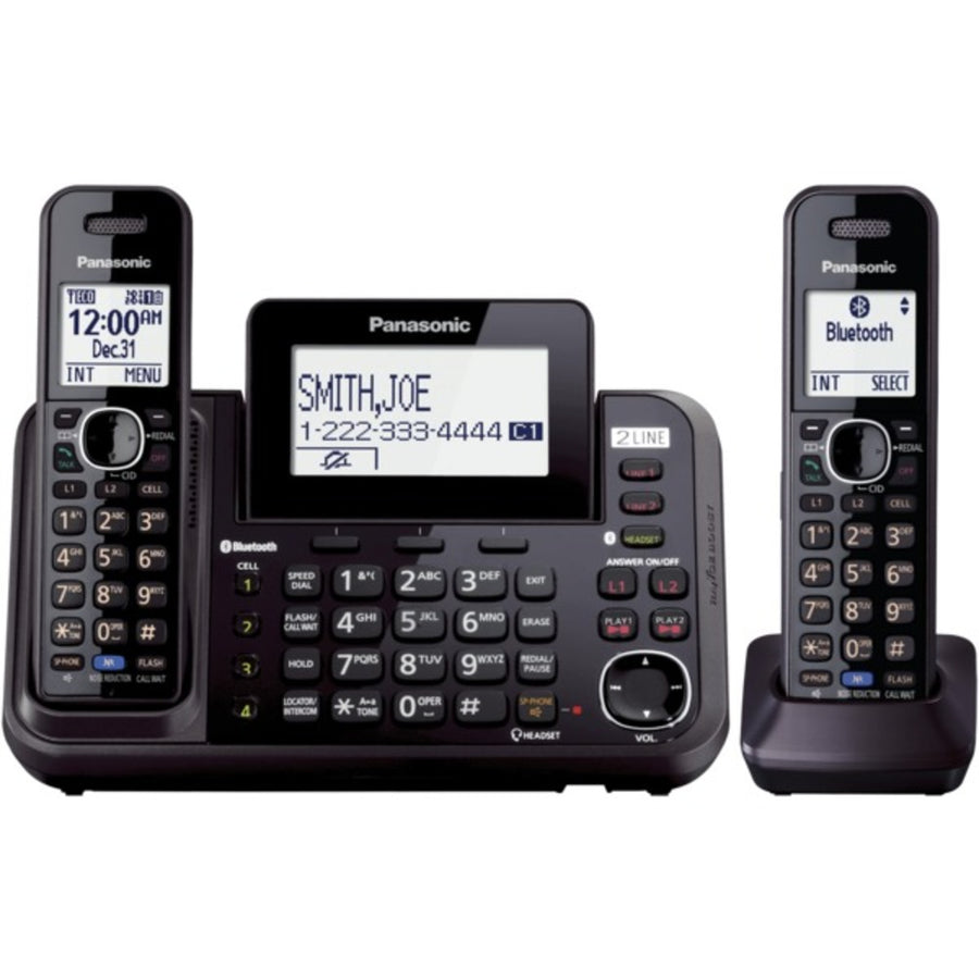 Panasonic Kx-tg9552b Link2cell 2-line Cordless Phone (2 Handsets)