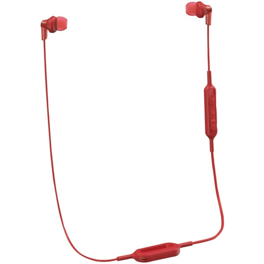 Panasonic Rp-hje120b-r Ergofit In-ear Earbud Headphones With Bluetooth (red)