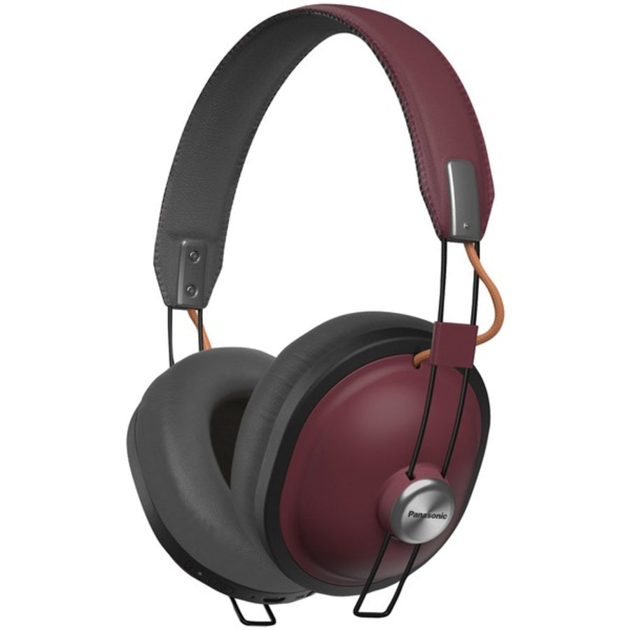 Panasonic Rp-htx80b-r Retro Bluetooth Over-ear Headphones (sangria)