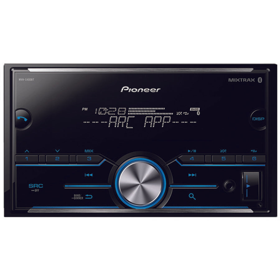 Pioneer Mvh-s400bt Double-din In-dash Digital Media Receiver With Bluetooth