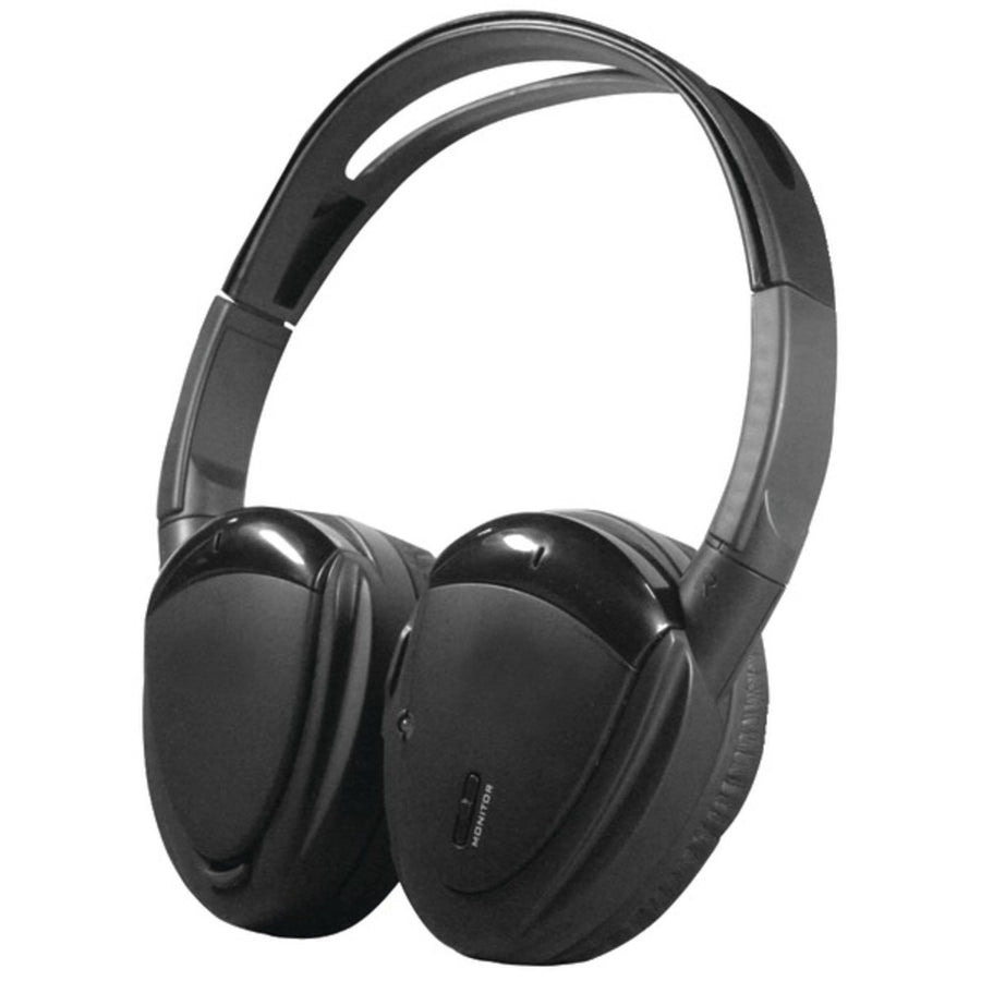 Power Acoustik Hp-900s 2-channel Rf 900mhz Wireless Headphones With Swivel Earpads For Power Acoustik Mobile A/v Systems