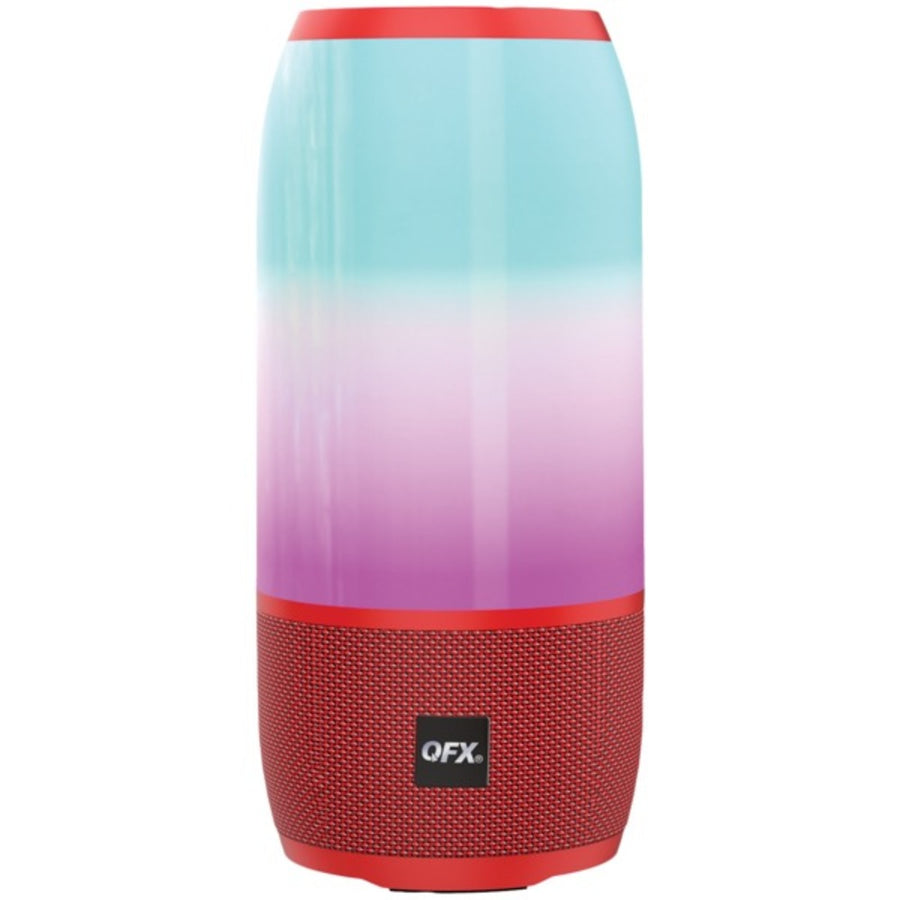 Qfx Bt-220 Red Portable Rechargeable Bluetooth Speaker (red)