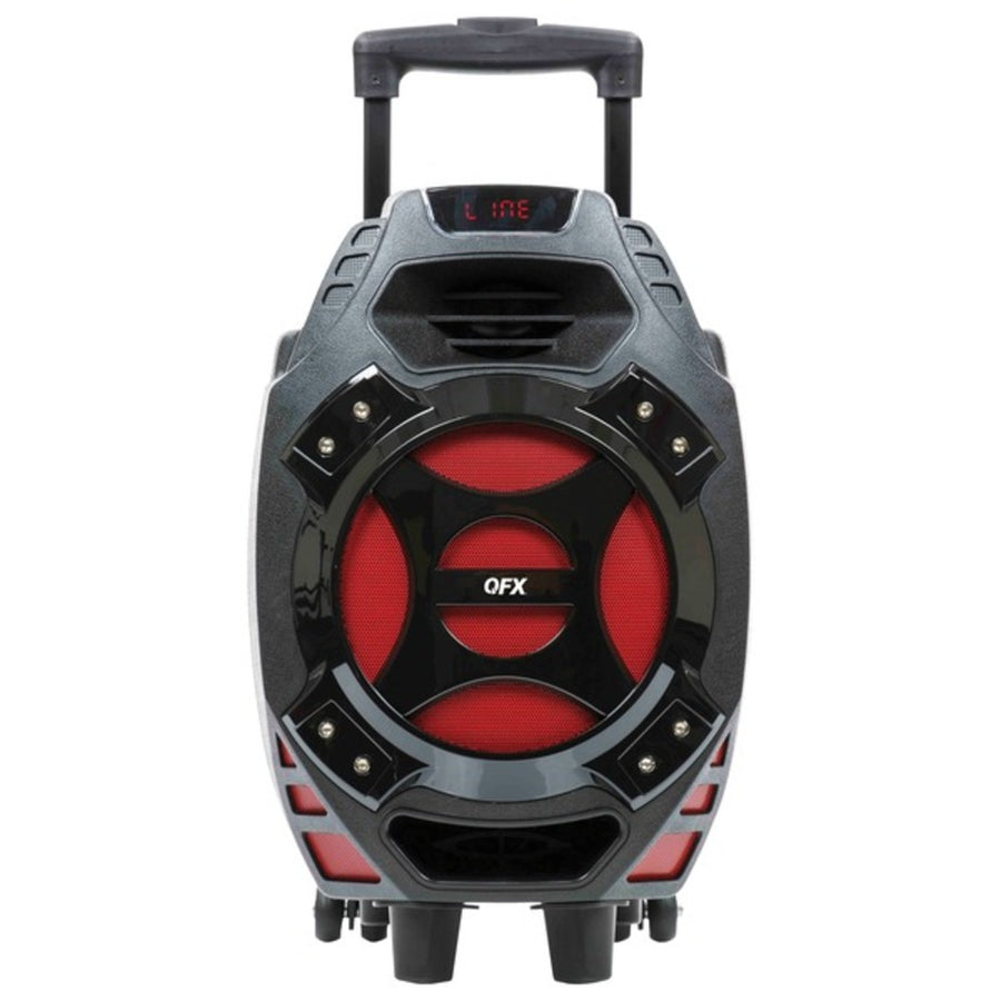 Qfx Pbx-61081bt-red 8-inch Battery-powered Party Speaker