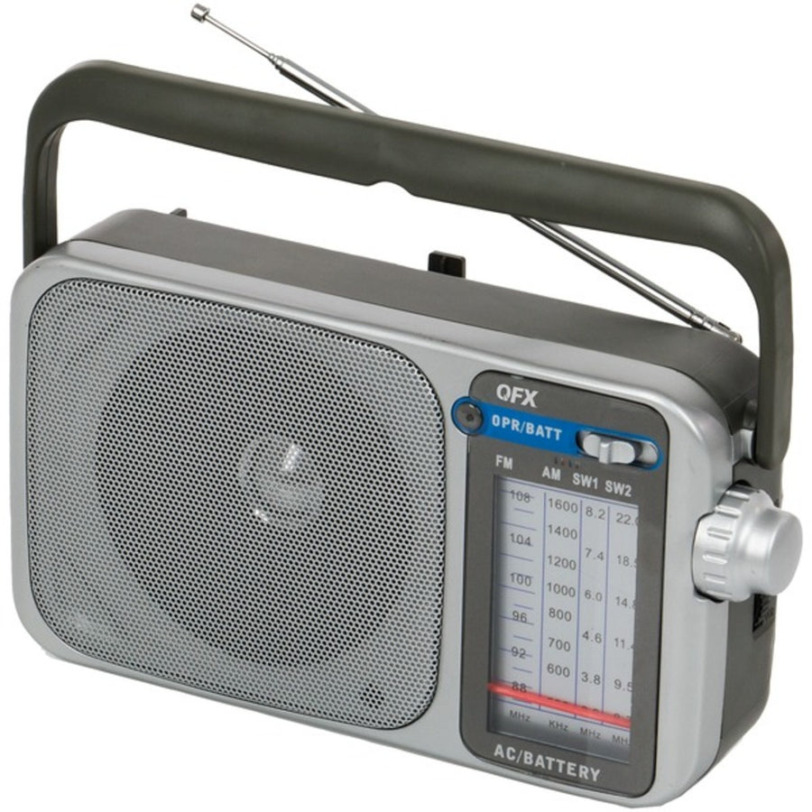 Qfx R-24 Retro Am/fm/sw1 And Sw2 Portable Radio