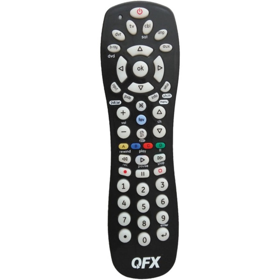 Qfx Rem-6 6-in-1 Universal Remote With Glow-in-the-dark Buttons