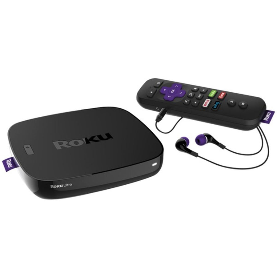 Roku 4661xb Refurbished Ultra Streaming Player With In-ear Headphones