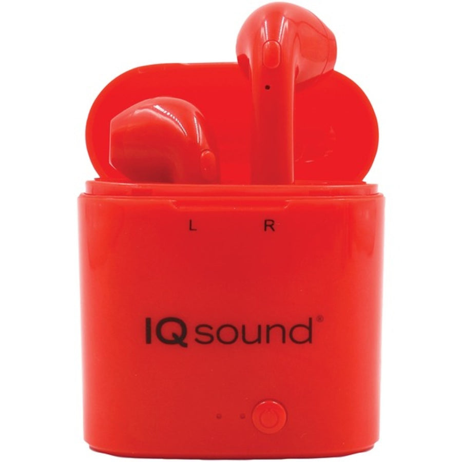 Supersonic Iq-135tws-rd Iq Sound True Wireless Earbuds (red)