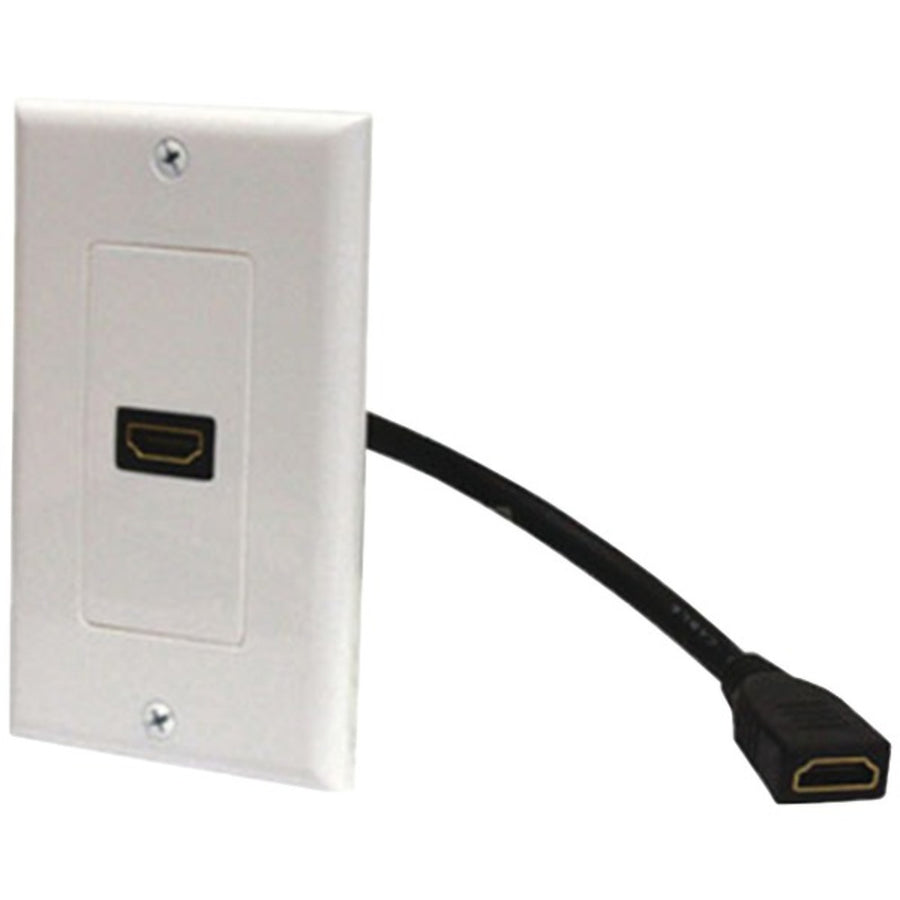 Steren 526-101wh Hdmi Wall Plate & Pigtail