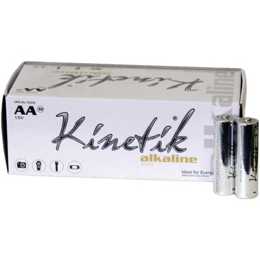 Kinetik 53312 Aa Alkaline Batteries, 50 Pk