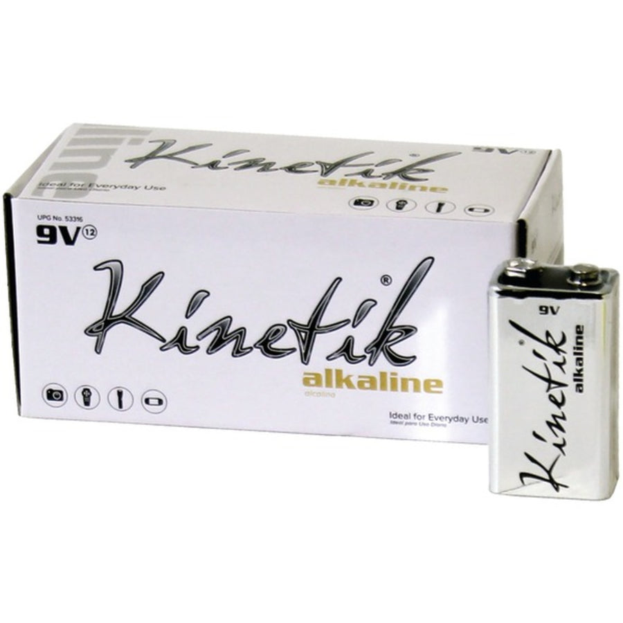 Kinetik 53316 9-volt Alkaline Batteries, 12 Pk